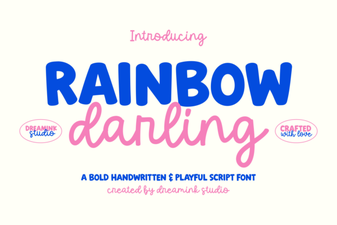 Rainbow Darling Duo: a Creative Font Pairing Guide