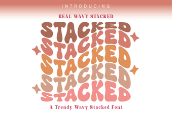 Real Wavy Stacked Font Ideas for Creative Projects