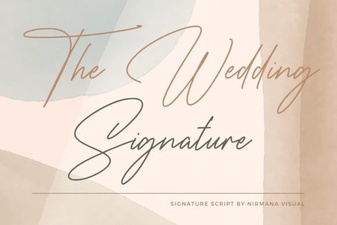 Designing with the Wedding Signature Font