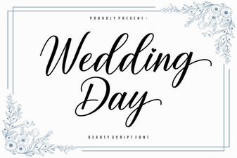 Creative Fonts for Your Wedding Day Design