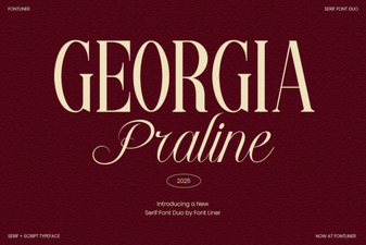 Georgia Praline Font: Elegant Typeface Designs & Pairings